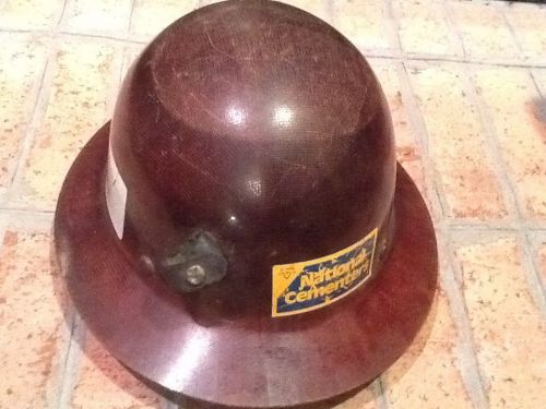 Vintage, msa hard hat, full brim, used with decals for sale
