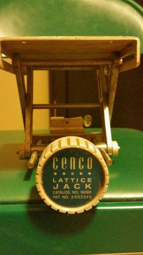 Vintage Cenco lerner Lattice Mount Lab Jack Original condition, Works Great