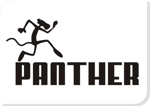 panther logo funny car vinyl sticker decals truck window bumper decor  #011