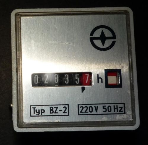 Electromechanical elapsed time counter, 220VAC, 50Hz