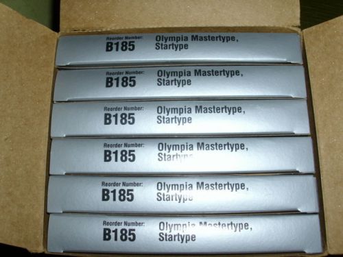 Nu Kote Blk Correctable Film Ribbon B185 Olympia Mastertype,Startype - 6 NEW!