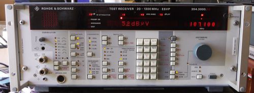 Rohde &amp; Schwarz RF audio Test Receiver 20-1300MHz ESVP 354.3000.