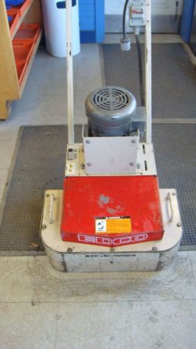 Edco Concrete Grinder Electric 2 Disk 30Amp Grind Uneven Joints Texture Concrete