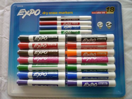 Expo dry erase markers - low odor ink - pack of 18 markers