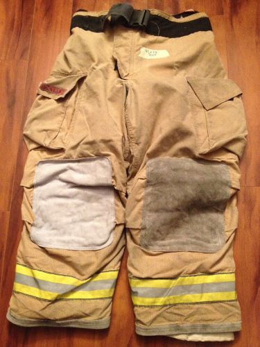 Firefighter PBI Gold Bunker/Turn Out Gear Globe G Extreme USED 42W x 28L  2005&#039;