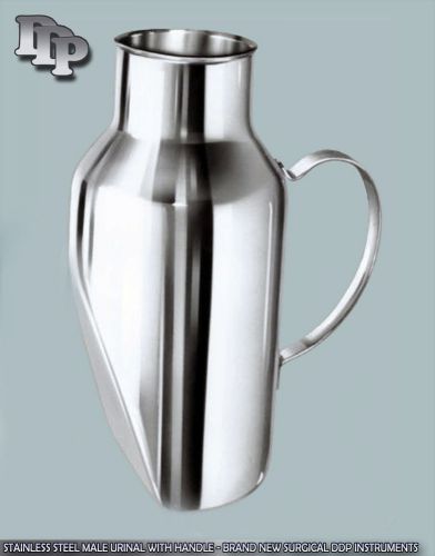 3 stainless steel male urinal with handle - brand new surgical ddp instruments for sale