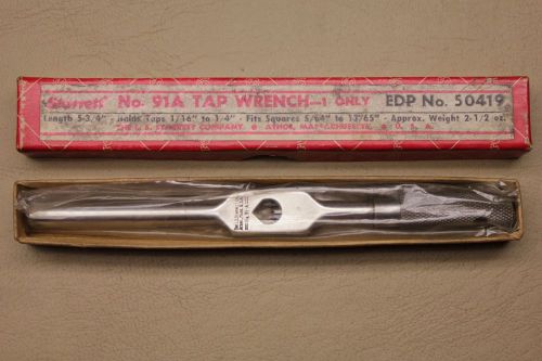 Machinist starrett #91a - tap wrench - 5/34 lg. execellent cond. w/original box for sale