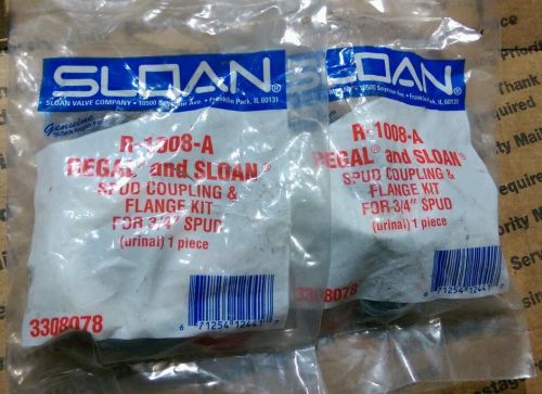 Sloan 3308078 r-1008-a flushometer spud coupling  flange kit for 3/4&#034; spud lot/2 for sale