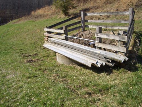 11 - USED GALVANIZE GUARD RAIL SECTIONS