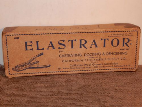 VINTAGE, ORIGINAL, 1950s, ELASTRATOR Outfit by CALIFORNIA STOCKMEN&#039;S SUPPLY CO.