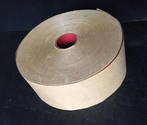 Roll of Water-Activated Brown Kraft Paper Heavy Duty 3&#034; Packing Tape