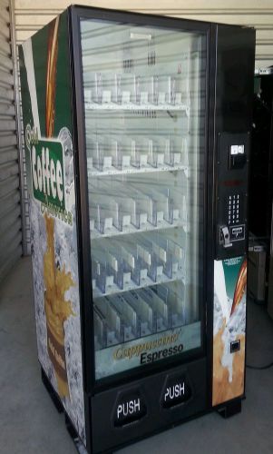 Dixie Narco 3561 glassfront narrow bottle drop soda beverage vending machine
