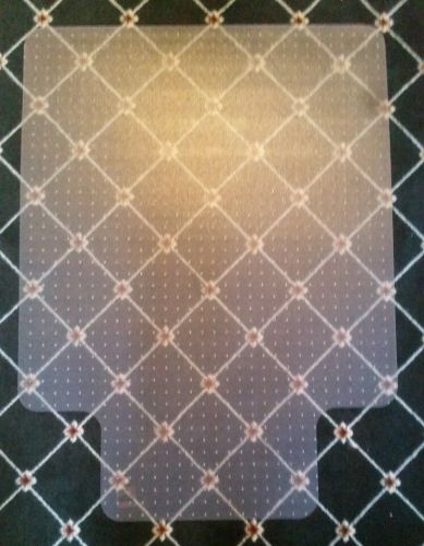 Floortex PVC Rectangular Lipped Chairmat For Low Carpets (36x48)