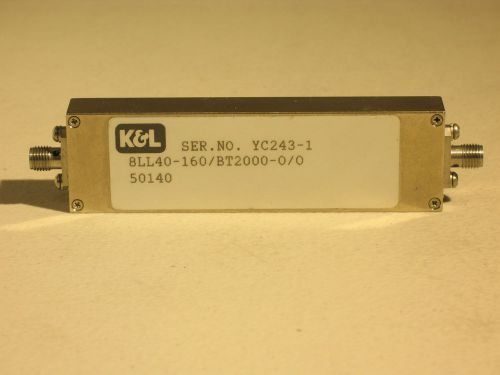 K&amp;L 8LL40-160/BT2000-0/0 160MHz Lowpass Filter
