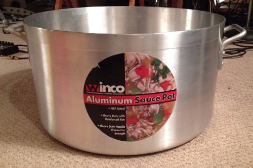 Winco ASSP-40 Sauce Pot, 40 Quart, 3-16&#034; Thick Aluminum