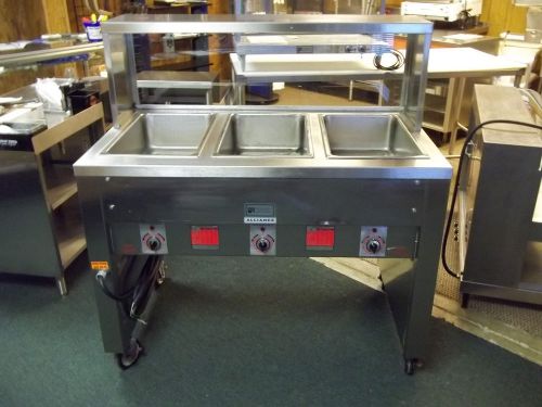 208 Volts APW Wyott SST3 Steam Table - 3 Well