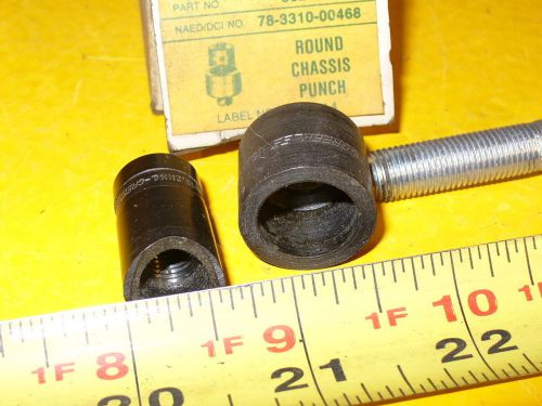 Greenlee punch &amp; die sheet metal round knock out set for sale