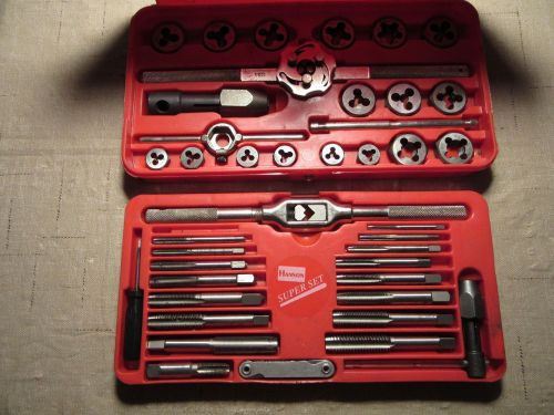 Pre-Owned Hanson 24606 41 Piece Machine Screw / Fractional Tap And Die Super Set