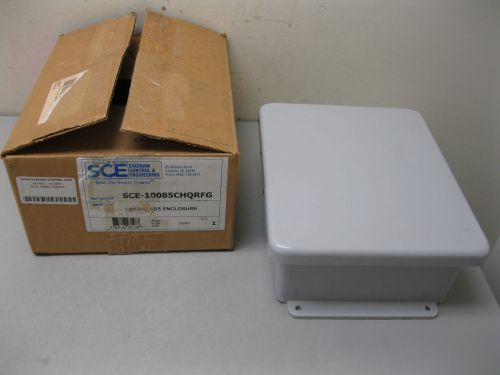 Sce saginaw control &amp; engineering 10085chqrfg fiberglass enclosure new b6 (1824) for sale