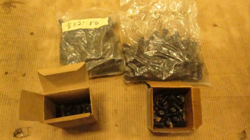 1/2 inch bolts fine and coarse threads shcs fhcs  146 pieces for sale