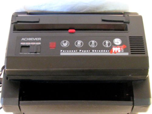 Paper Shredder by Achiever. Shreds up to 5 pages.