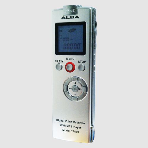 ALBA ET-889 2GB DIGITAL VOICE RECORDER DICTAPHONE