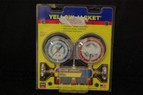 Yellow jacket gauges hvac test &amp; charging manifold r-134a, r-507, r-404a for sale