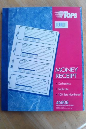 TOPS  Money Receipt Book