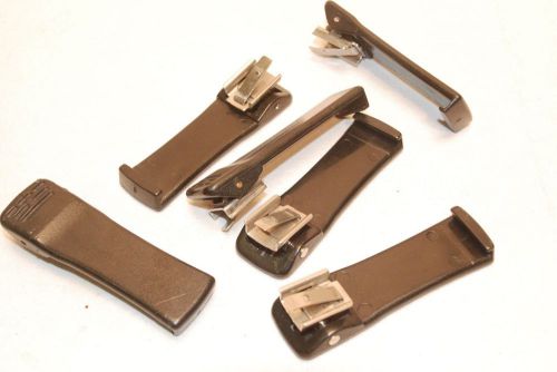 MOTOROLA  BATTERY BELT CLIPS (6) FITS CP150, CP200, P1225 AND MORE METAL CLIP