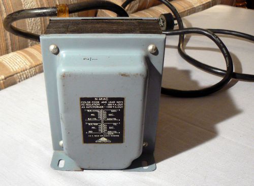 Triad n-64ac isolation transformer with switched add-on outlet for sale