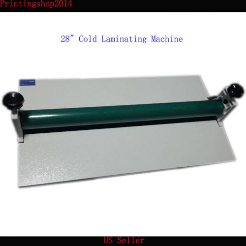 Metal 28&#034; manual cold laminating machine + 1 roll  glossy cold laminating film for sale