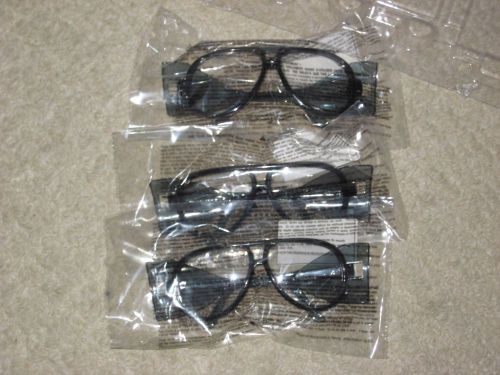 Lot of 3 Pairs of Safety Glasses  NEW
