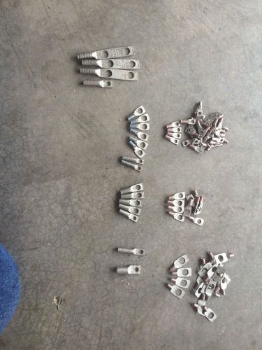 T&amp;b &amp; panduit crimp on lugs for 1/0-#8. 94 total pieces for sale
