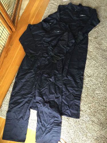 2 new salisbury 8 cal/cm2 arc flash overalls acca8bll- free ship for sale