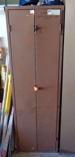 Vintage  Metal Cabinet Wardrobe Utility Locker Closet