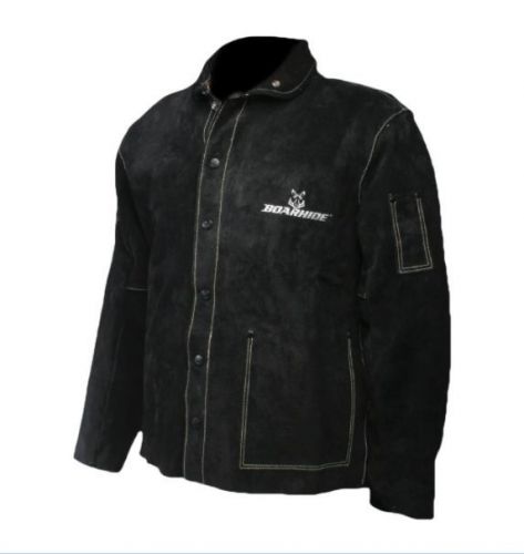 Caiman Black Boarhide - 30&#034;Jacket, Welding-Apparel Large
