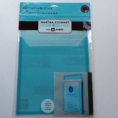 Martha Stewart Avery Large Tint Vertical Pocket Removable Adhesive, 9.5 x 13.25