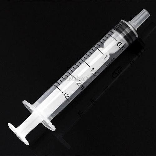 100x disposable sampler plastic syringe 2.5ml for measuring nutrient hydroponic
