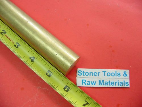 1&#034; BRASS C360 ROUND ROD 5.5&#034; long 1.000&#034; H02 Solid Brass Bar New Lathe Bar Stock