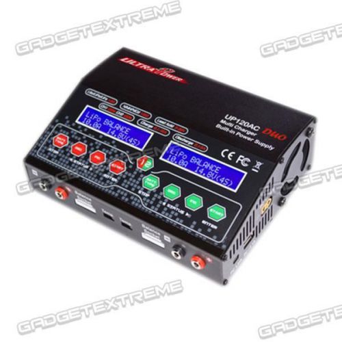 Ultra Power 120W 10A Dual Output  Lipo Battery Charger Support AC/DC Input e