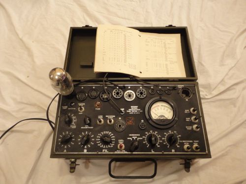 Military Signal Corp I-177 Tube Tester with Manual Tested