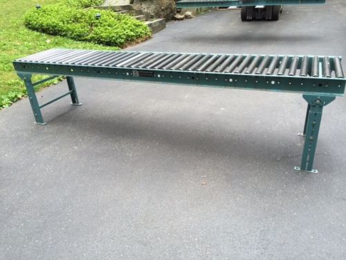 Roller conveyor, 24&#034; wide x 10&#039; w/ supports, 3&#034; roller centers for sale