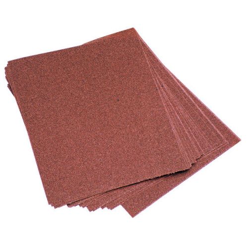 TTC 9&#034; x 11&#034; Abrasive Aluminum Oxide Cloth Sheets - Grit: 100 Package Qty: 50