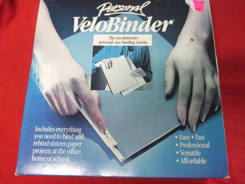 PERSONAL VELO BINDER PUNCH  PERSONAL SIZE BINDING SYSTEM