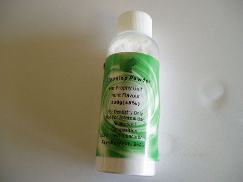 1 bottle 130g dental prophy mate air jet polisher cleaning powder- mint flavor for sale