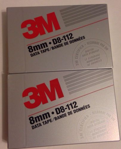 Two- 3M  .. 8mm-D8-112 Data Tape