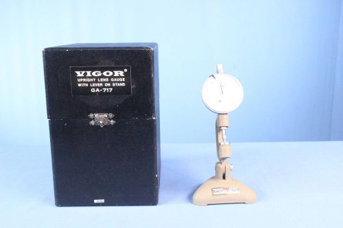 Vigor Upright Lens Gauge with Stand and Warranty