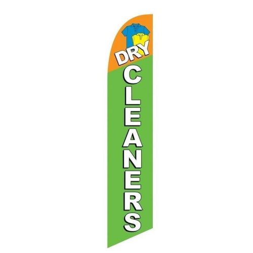Dry Cleaners business sign Swooper flag 15ft Feather Banner made in the USA
