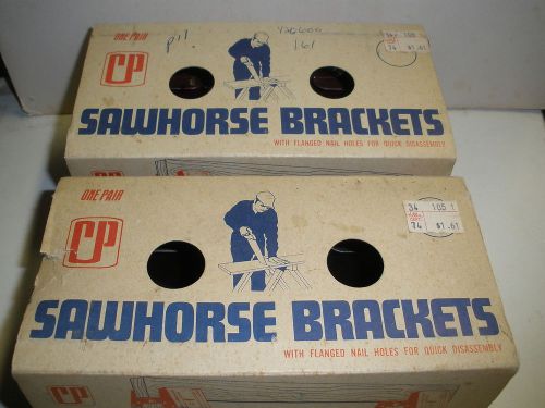 lot of 2 pairs Sawhorse Brackets Crawford Products