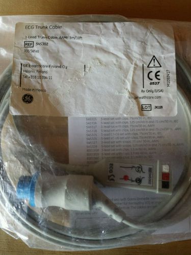 GE ECG Trunk Cable, REF 545302, 3-Lead, 300 series